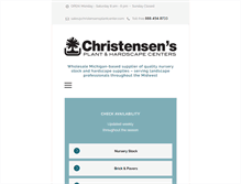 Tablet Screenshot of christensensplantcenter.com